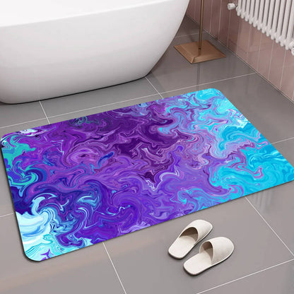Blue Fusion Bath Mat