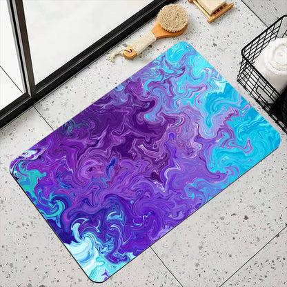 Blue Fusion Bath Mat